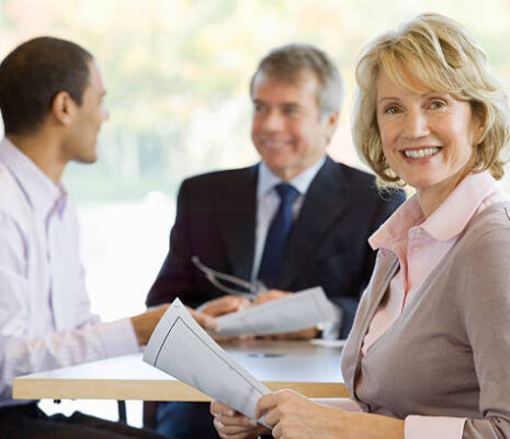 Businesswoman smiling Businesswoman smiling